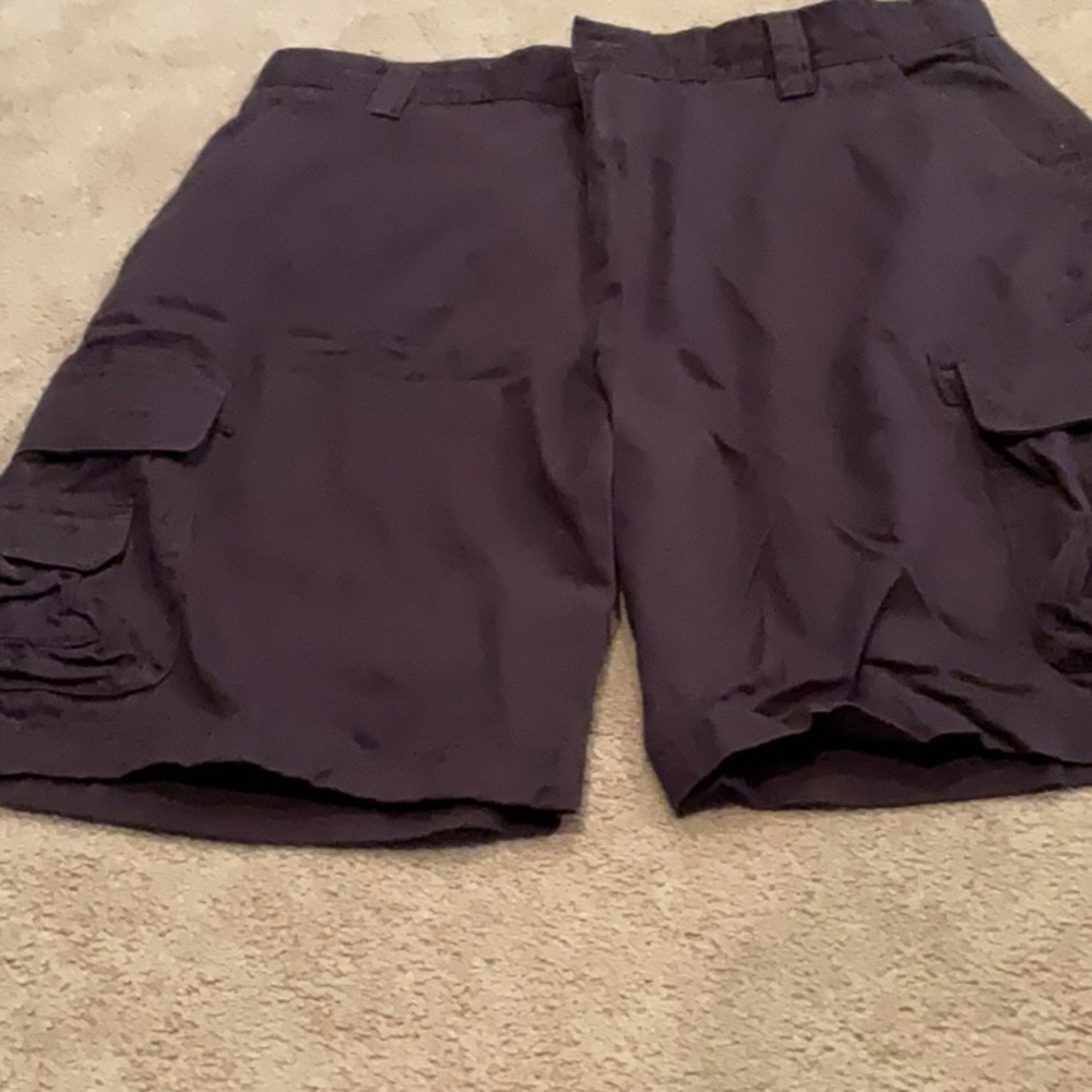 Architect brand cargo shorts, size 36. Color is blue